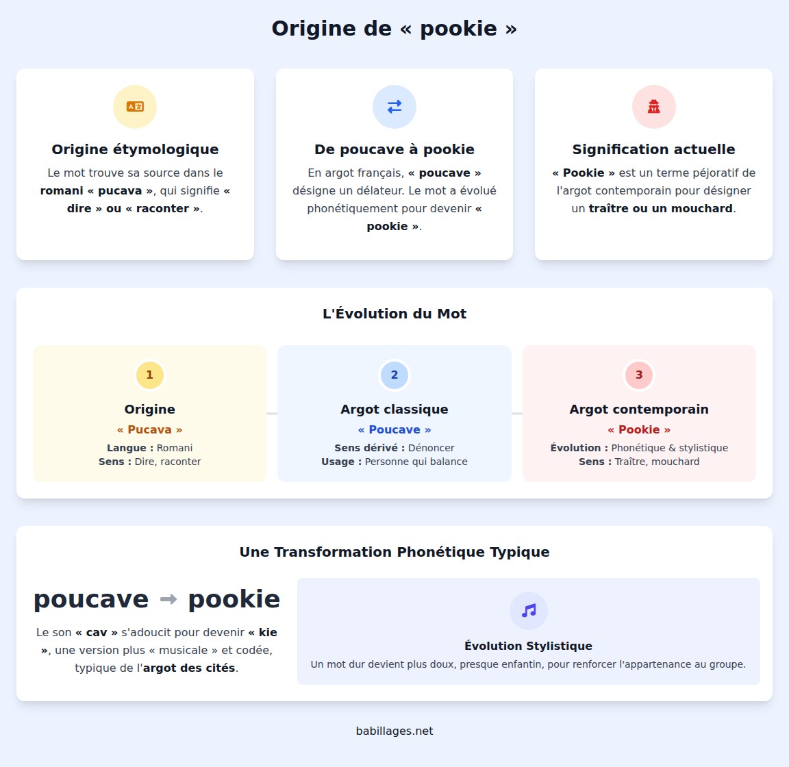 infographie origine de pookie