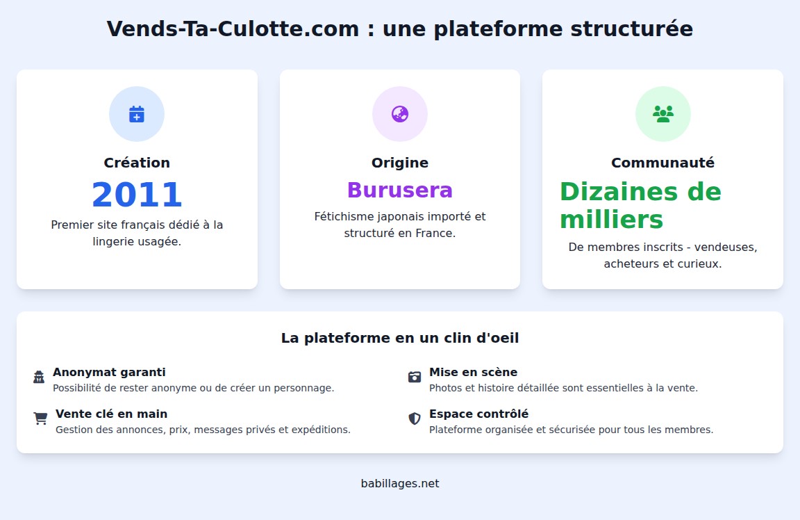 infographie Qu’est-ce que Vends-ta-culotte.com ?