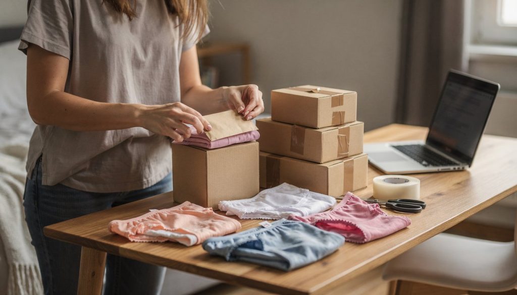 femme vends des culottes en ligne